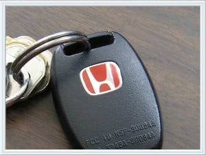 Honda replacement key
